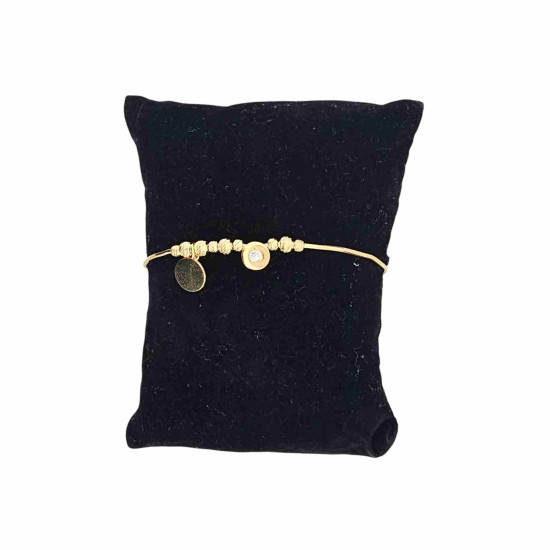 Pulsera Baño de Oro Punto de Luz 